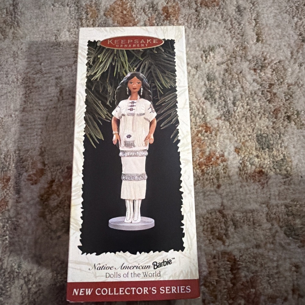 1996 Hallmark Keepsake Ornament Native American Barbie Dolls Of The World